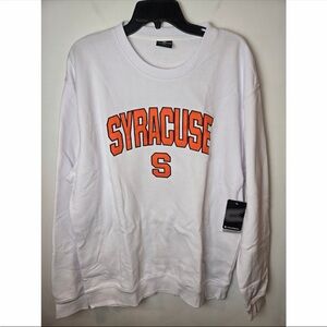 Colosseum Syracuse Orange Crewneck Sweatshirt White Mens